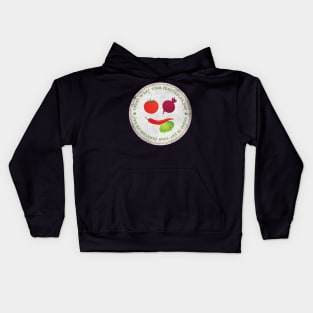 Today is Eat Your Vegetables Day Badge Kids Hoodie